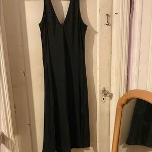 A New Day Black V-Neck Sleeveless Maxi Dress